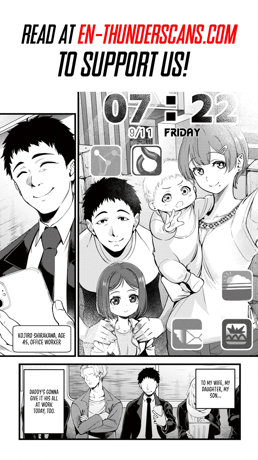 45-sai no ossan, isekai shokan ni makikomareru Chapter 1 — Page 2