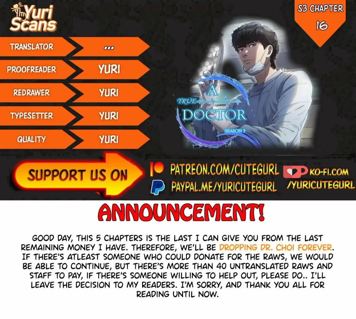 A True Doctor Chapter 95 — Page 1