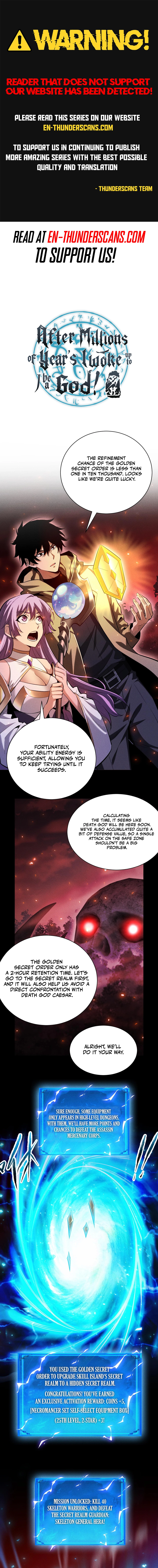 Wangyou: Gua Ji Bai Wan Nian, Wo Xing Lai Cheng Shen Chapter 29 — Page 1