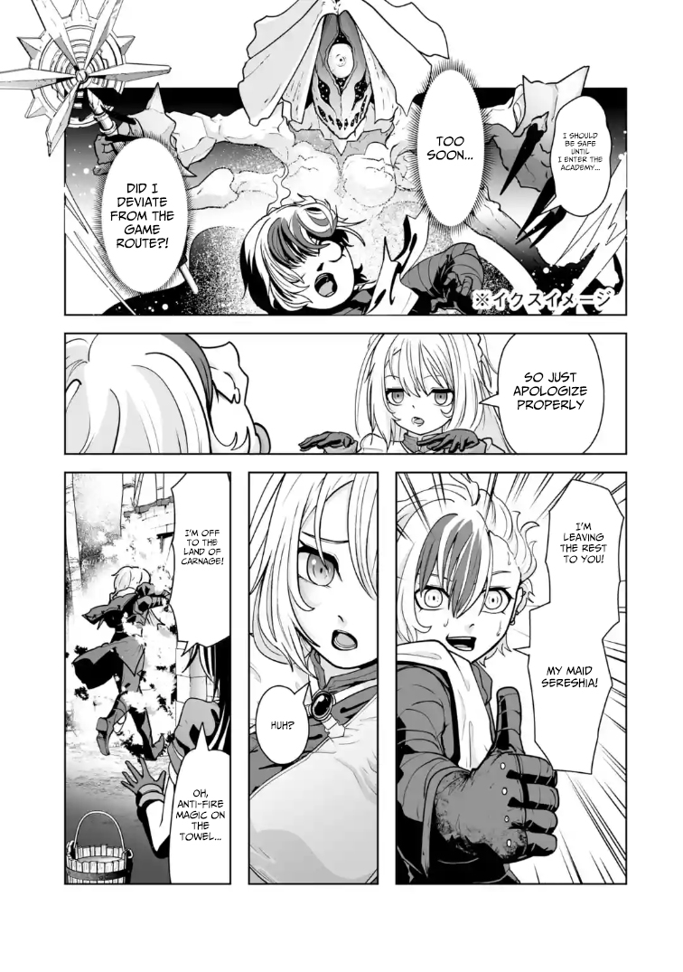 Akuyaku Kizoku ga Hirakinaotte Hametsu Furagu o Jitsuryoku de Hataki Otteitara, Itsunomanika Hirointachi Kara Eiyuushi Sareru you ni Natta ken Chapter 01 — Page 28