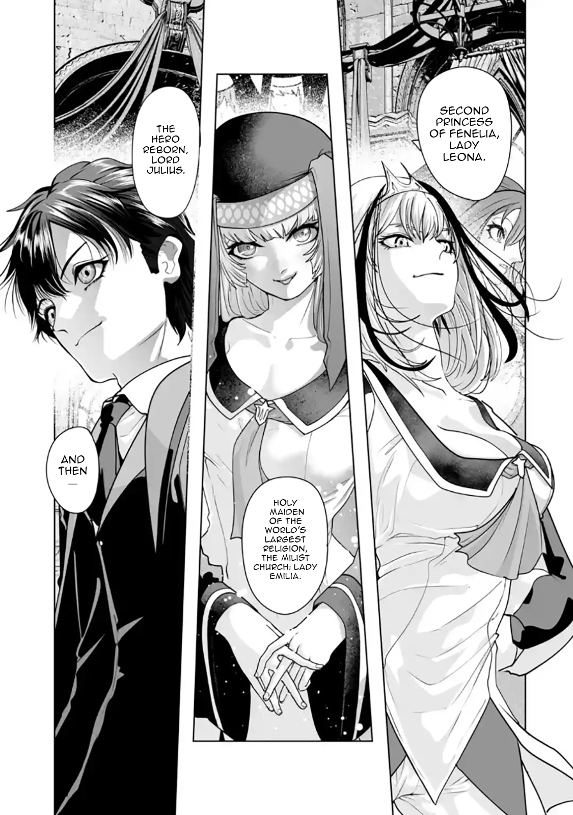 Akuyaku Kizoku ga Hirakinaotte Hametsu Furagu o Jitsuryoku de Hataki Otteitara, Itsunomanika Hirointachi Kara Eiyuushi Sareru you ni Natta ken Chapter 03.1 — Page 4