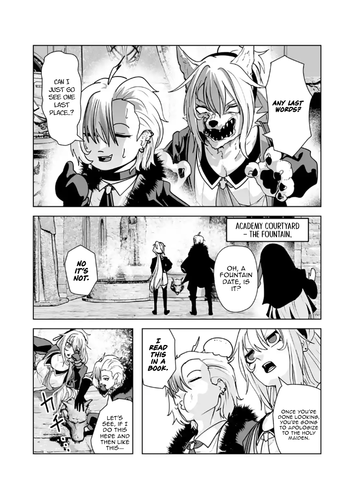 Akuyaku Kizoku ga Hirakinaotte Hametsu Furagu o Jitsuryoku de Hataki Otteitara, Itsunomanika Hirointachi Kara Eiyuushi Sareru you ni Natta ken Chapter 03.1 — Page 10