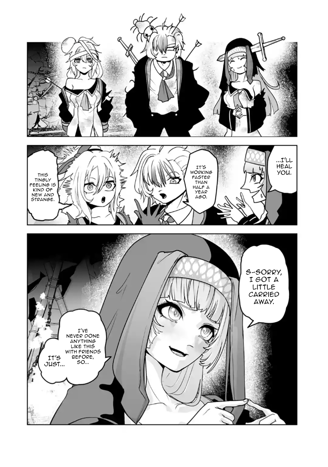 Akuyaku Kizoku ga Hirakinaotte Hametsu Furagu o Jitsuryoku de Hataki Otteitara, Itsunomanika Hirointachi Kara Eiyuushi Sareru you ni Natta ken Chapter 03.2 — Page 3