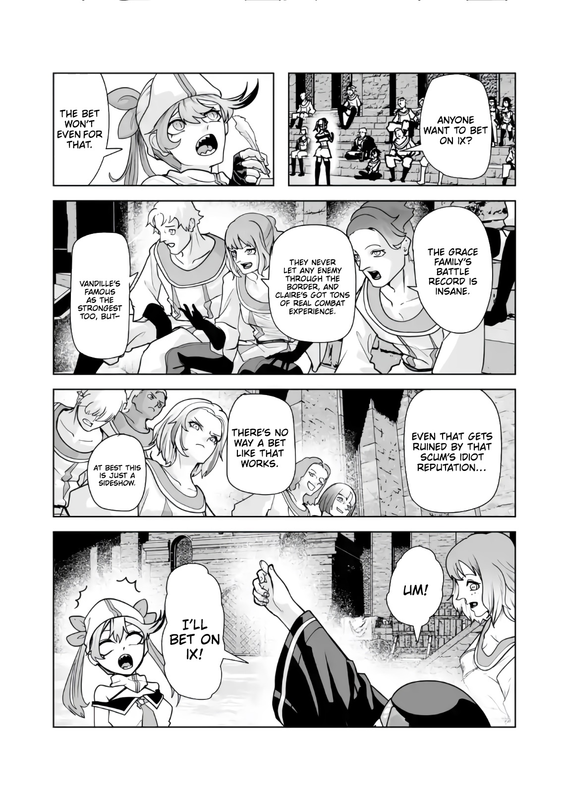 Akuyaku Kizoku ga Hirakinaotte Hametsu Furagu o Jitsuryoku de Hataki Otteitara, Itsunomanika Hirointachi Kara Eiyuushi Sareru you ni Natta ken Chapter 04 — Page 17