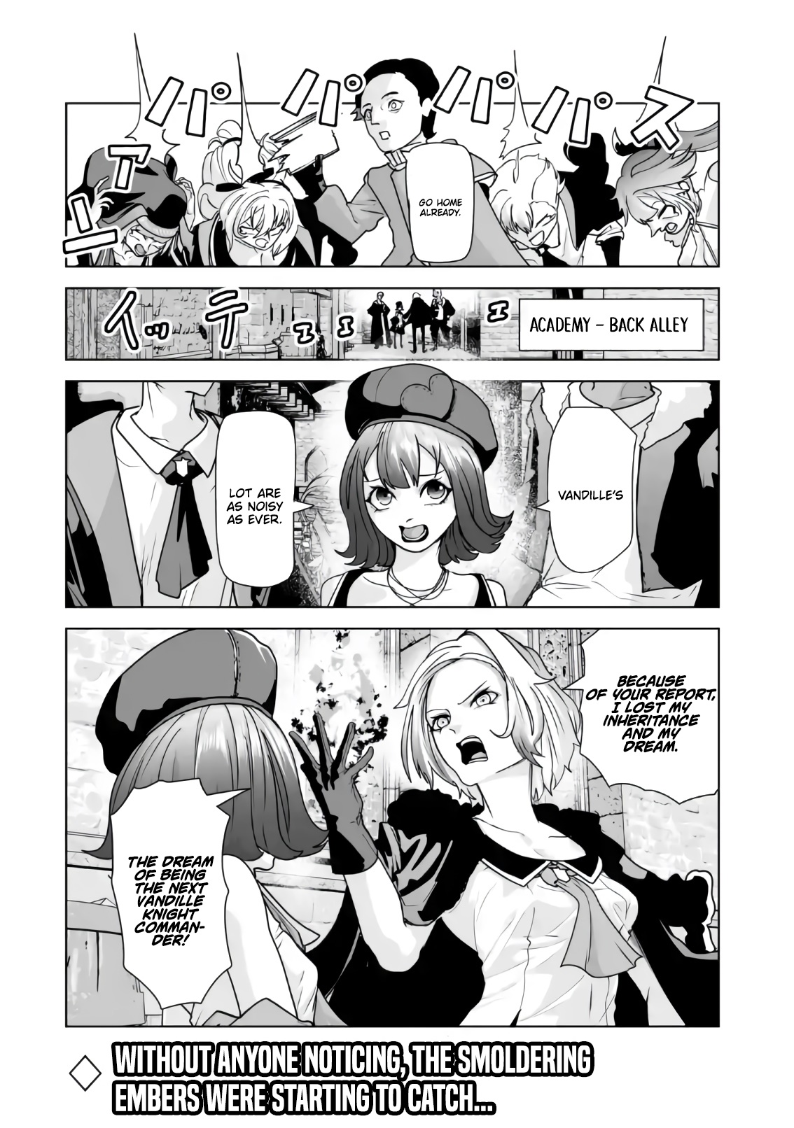 Akuyaku Kizoku ga Hirakinaotte Hametsu Furagu o Jitsuryoku de Hataki Otteitara, Itsunomanika Hirointachi Kara Eiyuushi Sareru you ni Natta ken Chapter 04 — Page 45
