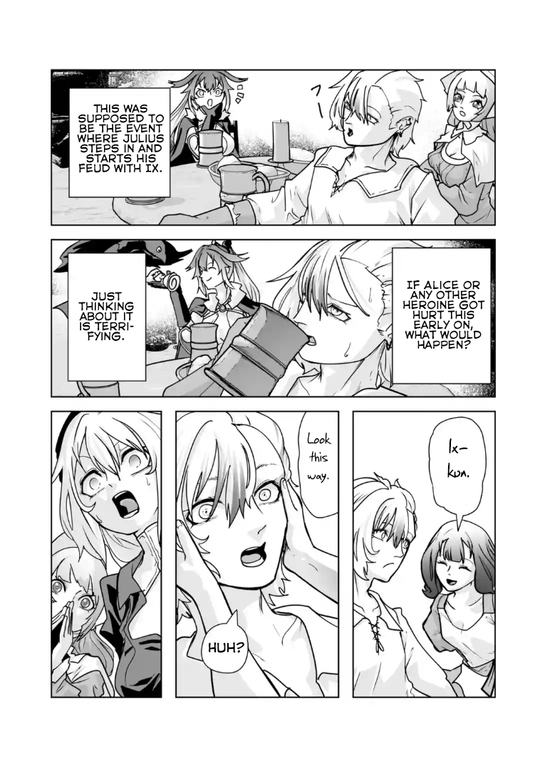 Akuyaku Kizoku ga Hirakinaotte Hametsu Furagu o Jitsuryoku de Hataki Otteitara, Itsunomanika Hirointachi Kara Eiyuushi Sareru you ni Natta ken Chapter 5.4 — Page 4