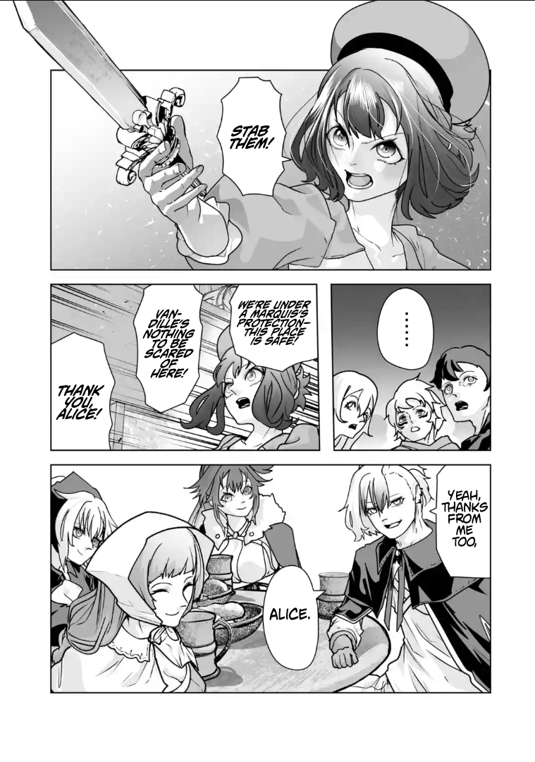 Akuyaku Kizoku ga Hirakinaotte Hametsu Furagu o Jitsuryoku de Hataki Otteitara, Itsunomanika Hirointachi Kara Eiyuushi Sareru you ni Natta ken Chapter 5 — Page 15