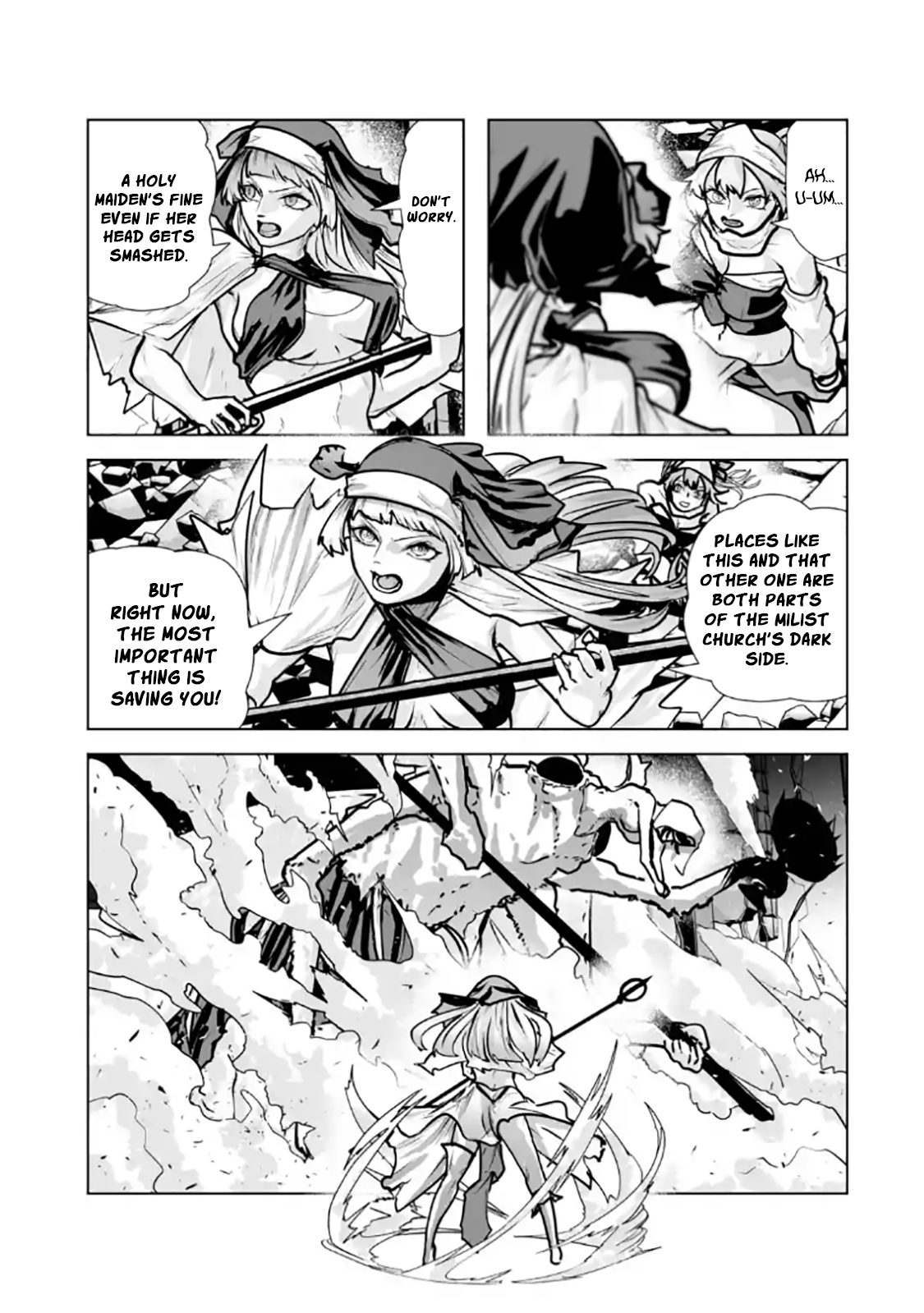 Akuyaku Kizoku ga Hirakinaotte Hametsu Furagu o Jitsuryoku de Hataki Otteitara, Itsunomanika Hirointachi Kara Eiyuushi Sareru you ni Natta ken Chapter 7.2 — Page 8