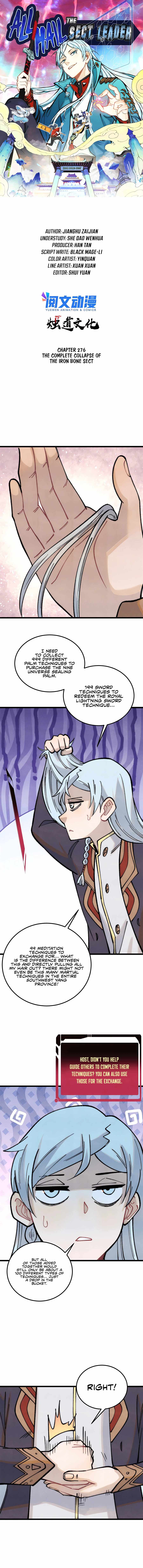 All Hail the Sect Leader Chapter 276 — Page 1