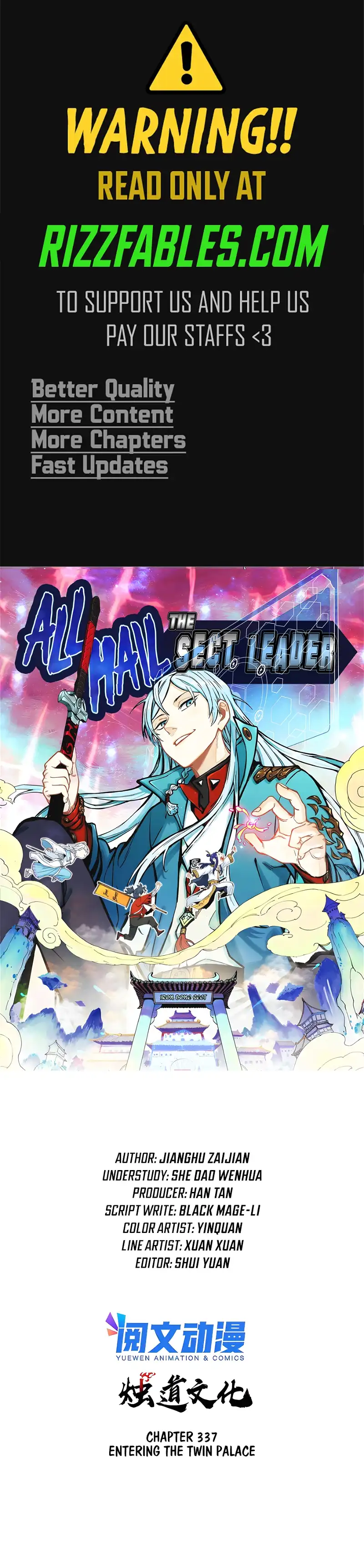 All Hail the Sect Leader Chapter 337 — Page 1