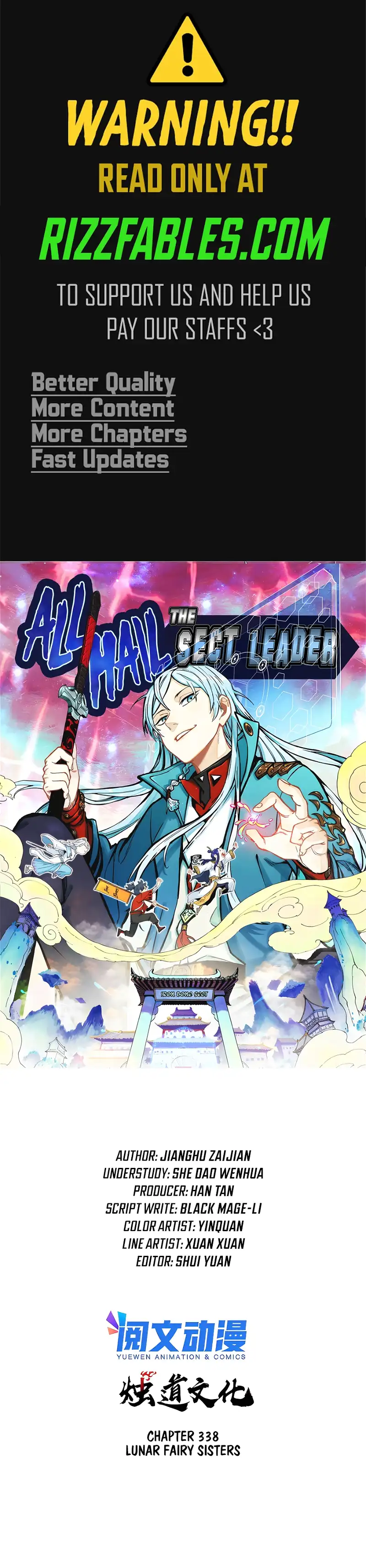 All Hail the Sect Leader Chapter 338 — Page 1