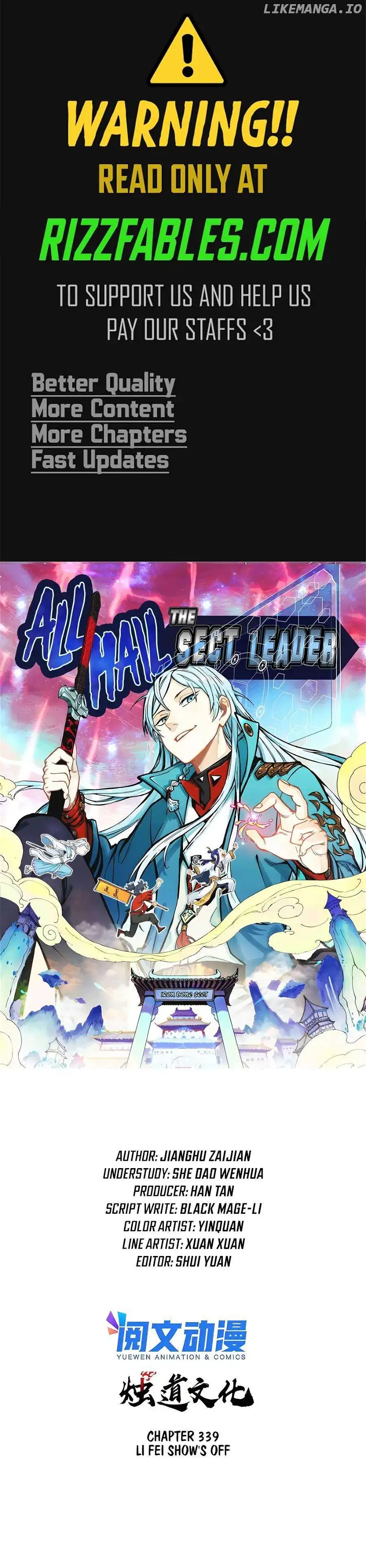 All Hail the Sect Leader Chapter 339 — Page 1