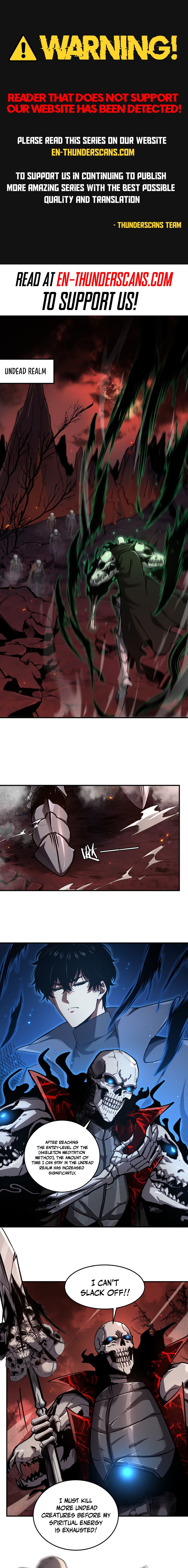 Becoming Necromancer God Through a Skeleton Clone Chapter 4 — Page 1