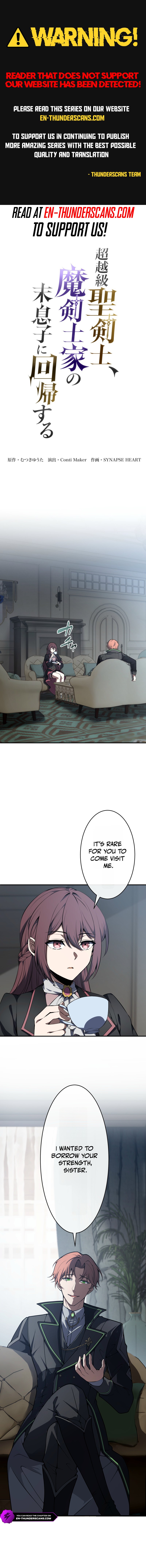 Chouetsu Kyuu Seikenshi, Makenshika no Sue Musuko ni Kaiki suru Chapter 7 — Page 1