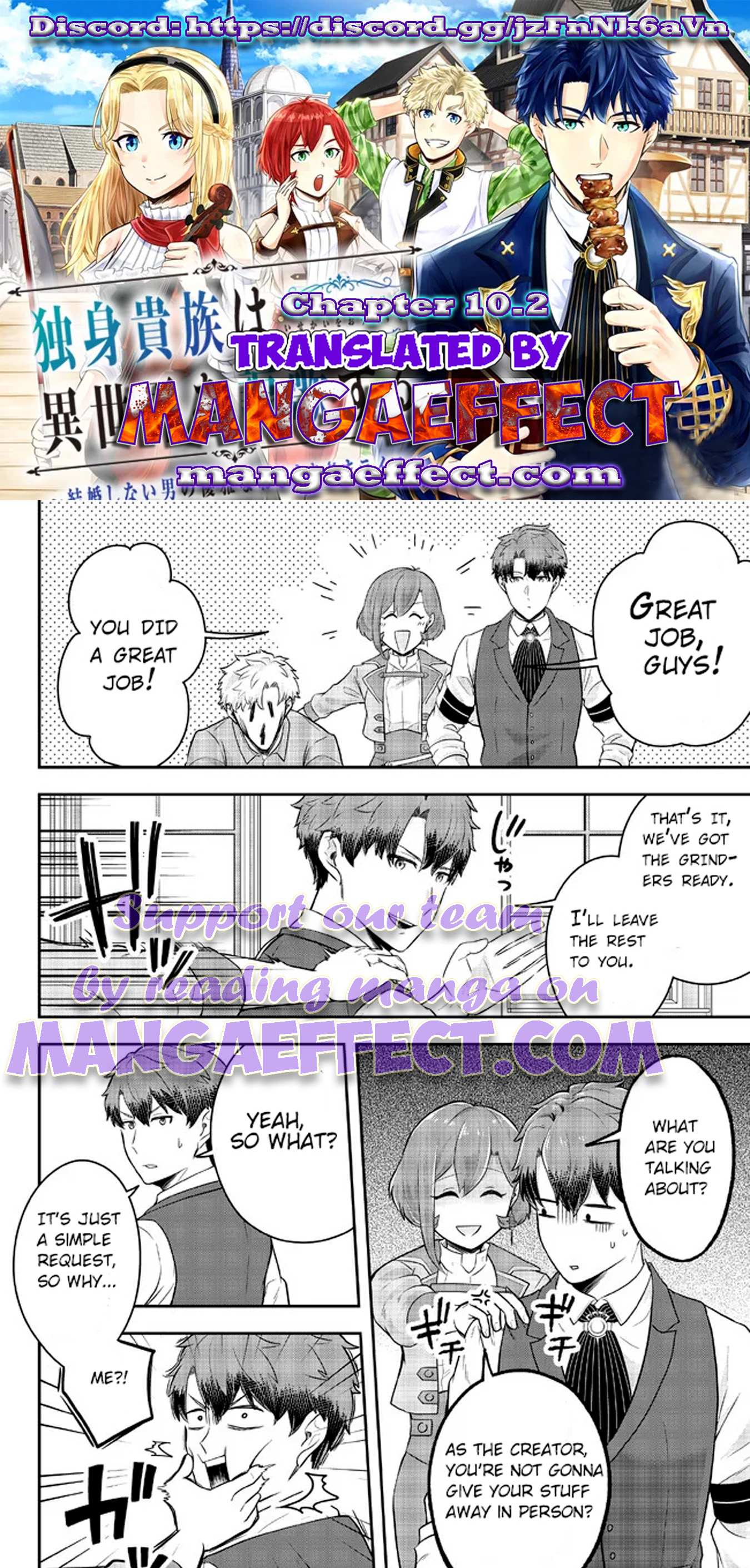 Dokushin Kizoku wa Isekai wo Ouka Suru: Kekkon Shinai Otoko no Yuuga na Ohitori-sama Life Chapter 10.2 — Page 1