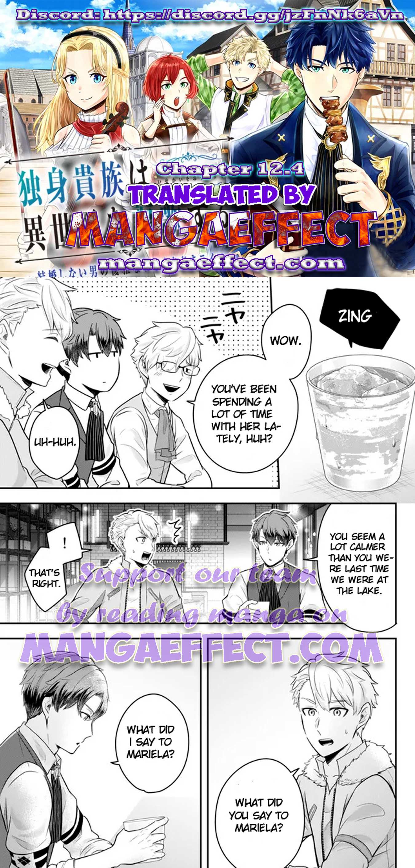 Dokushin Kizoku wa Isekai wo Ouka Suru: Kekkon Shinai Otoko no Yuuga na Ohitori-sama Life Chapter 12.4 — Page 1