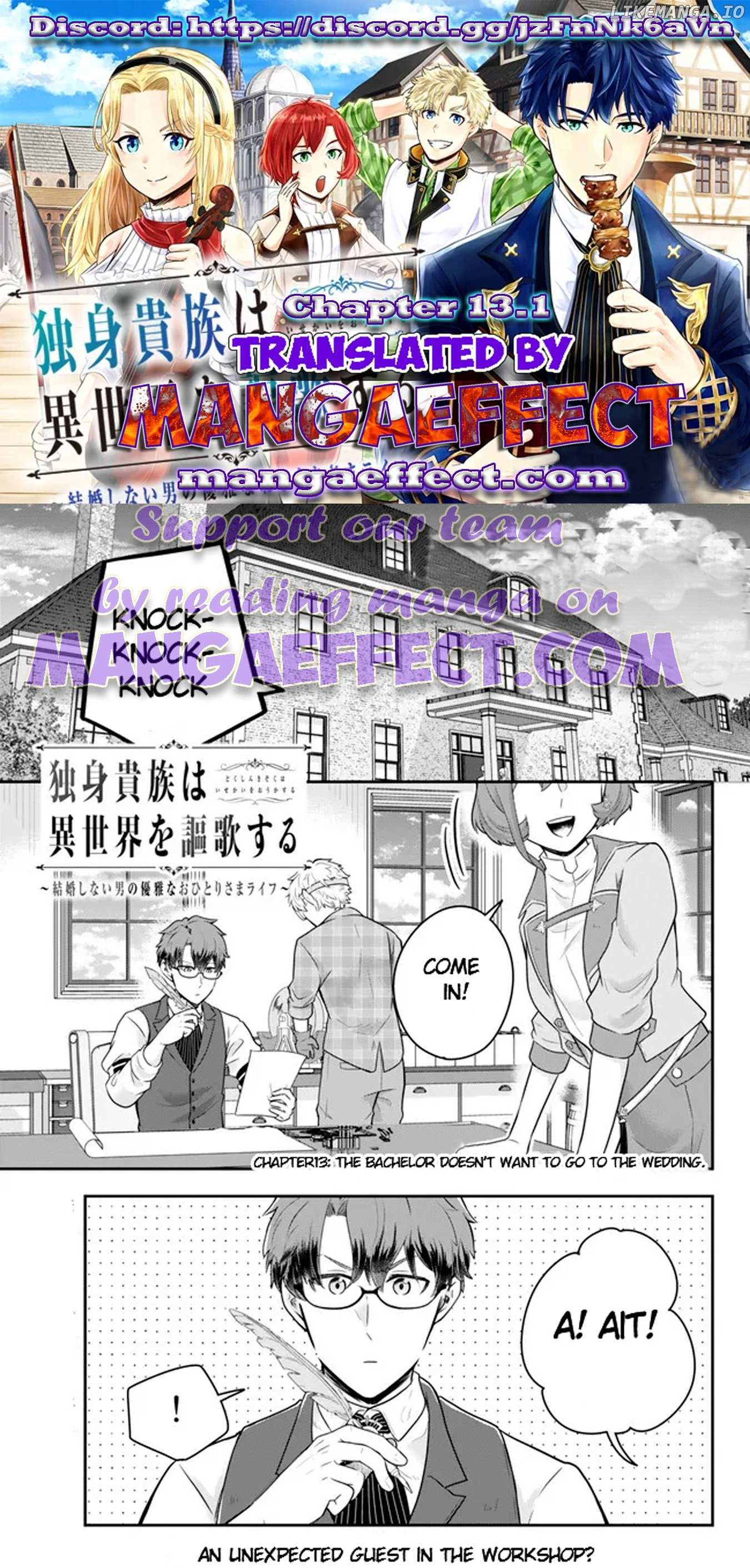 Dokushin Kizoku wa Isekai wo Ouka Suru: Kekkon Shinai Otoko no Yuuga na Ohitori-sama Life Chapter 13.1 — Page 1