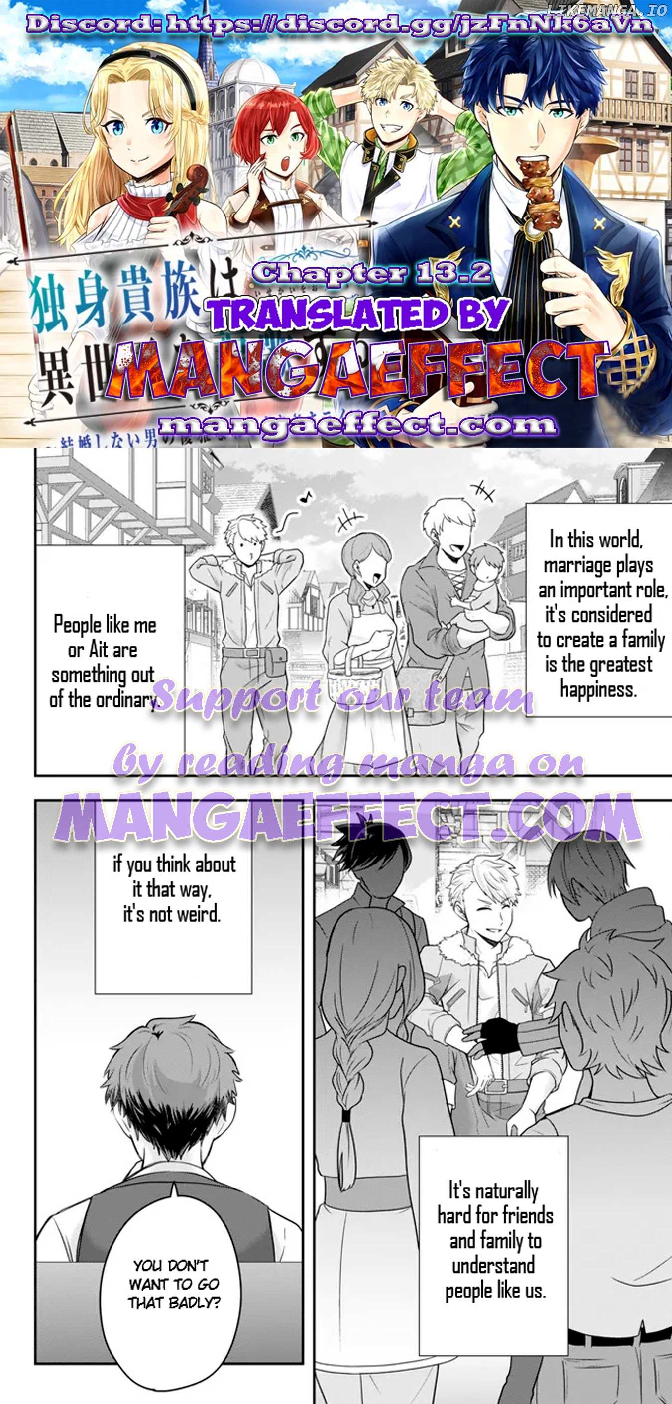 Dokushin Kizoku wa Isekai wo Ouka Suru: Kekkon Shinai Otoko no Yuuga na Ohitori-sama Life Chapter 13.2 — Page 1
