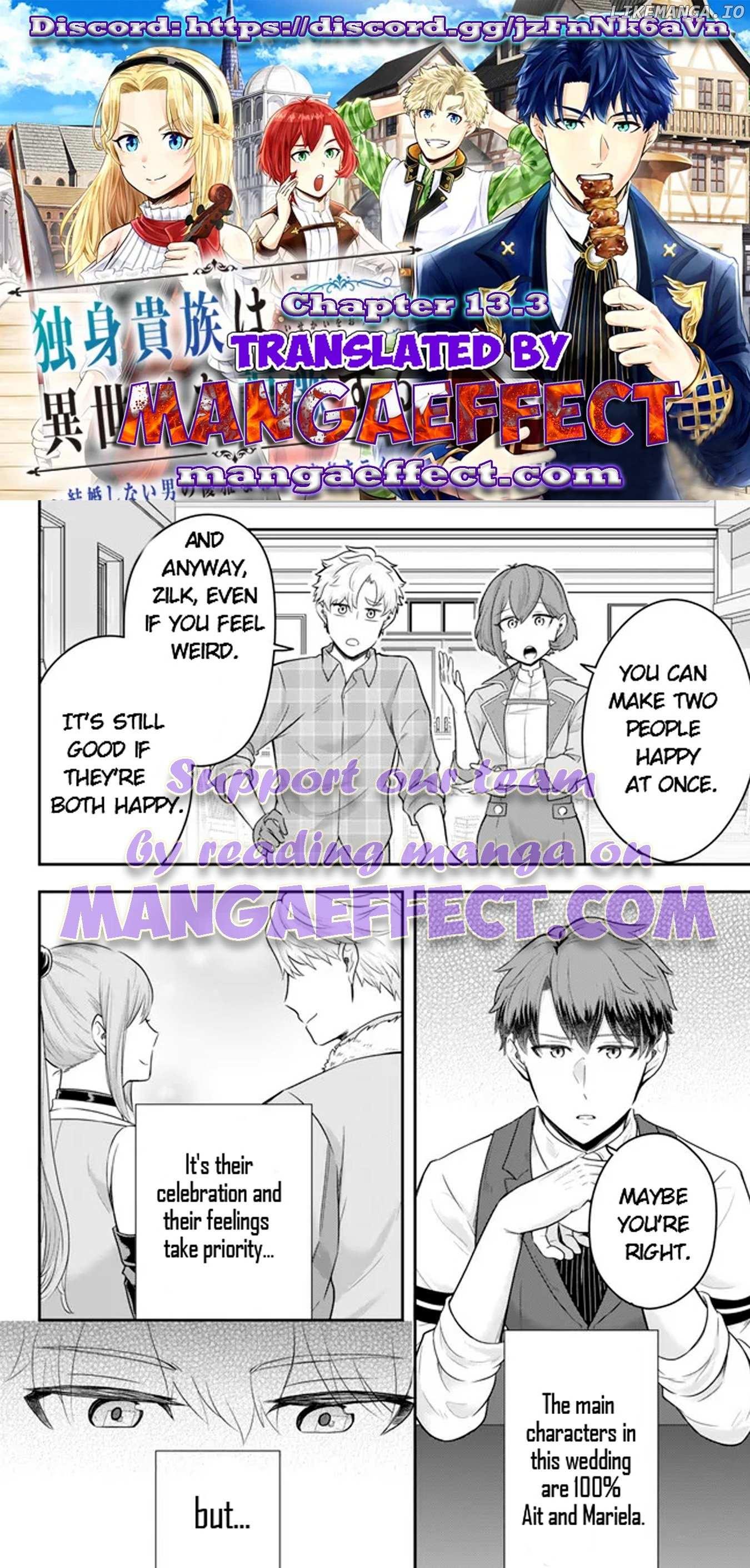 Dokushin Kizoku wa Isekai wo Ouka Suru: Kekkon Shinai Otoko no Yuuga na Ohitori-sama Life Chapter 13.3 — Page 1