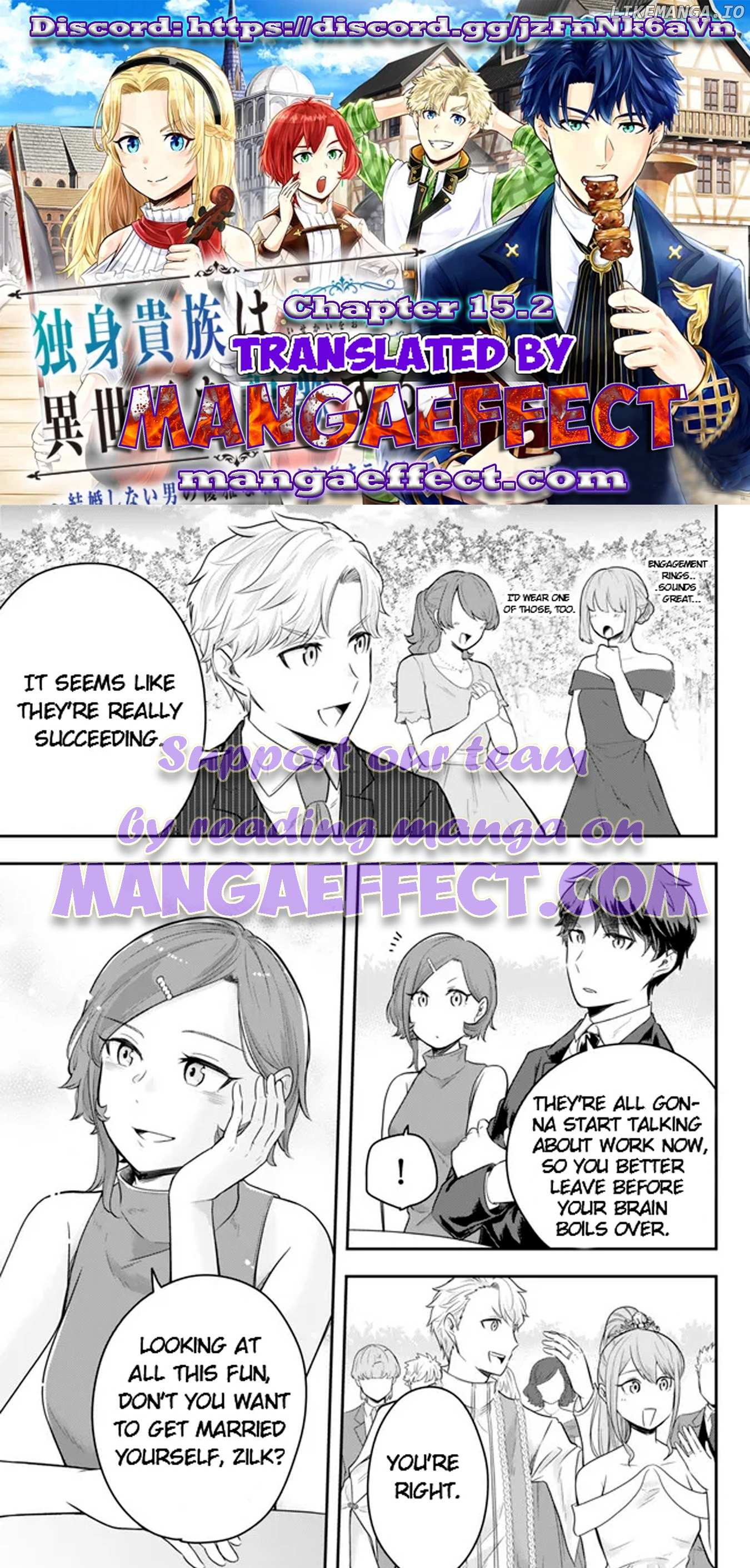 Dokushin Kizoku wa Isekai wo Ouka Suru: Kekkon Shinai Otoko no Yuuga na Ohitori-sama Life Chapter 15.2 — Page 2
