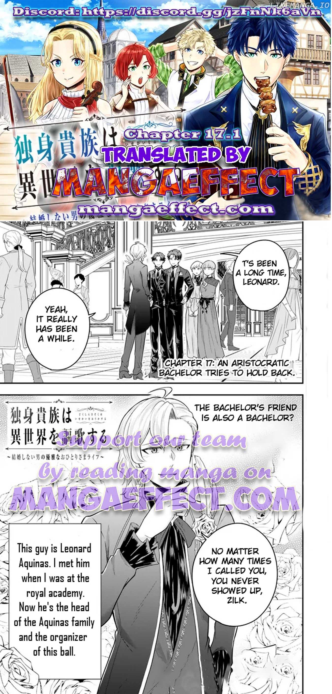 Dokushin Kizoku wa Isekai wo Ouka Suru: Kekkon Shinai Otoko no Yuuga na Ohitori-sama Life Chapter 17.1 — Page 1