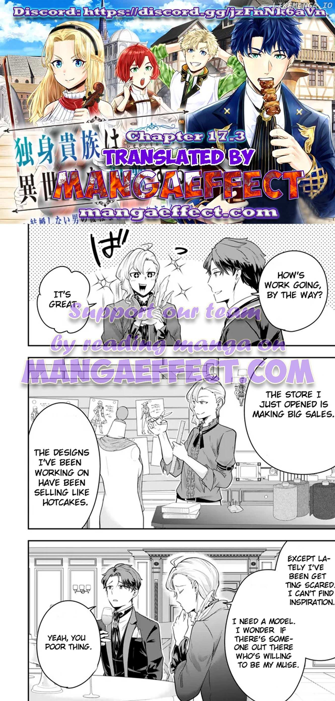 Dokushin Kizoku wa Isekai wo Ouka Suru: Kekkon Shinai Otoko no Yuuga na Ohitori-sama Life Chapter 17.3 — Page 1