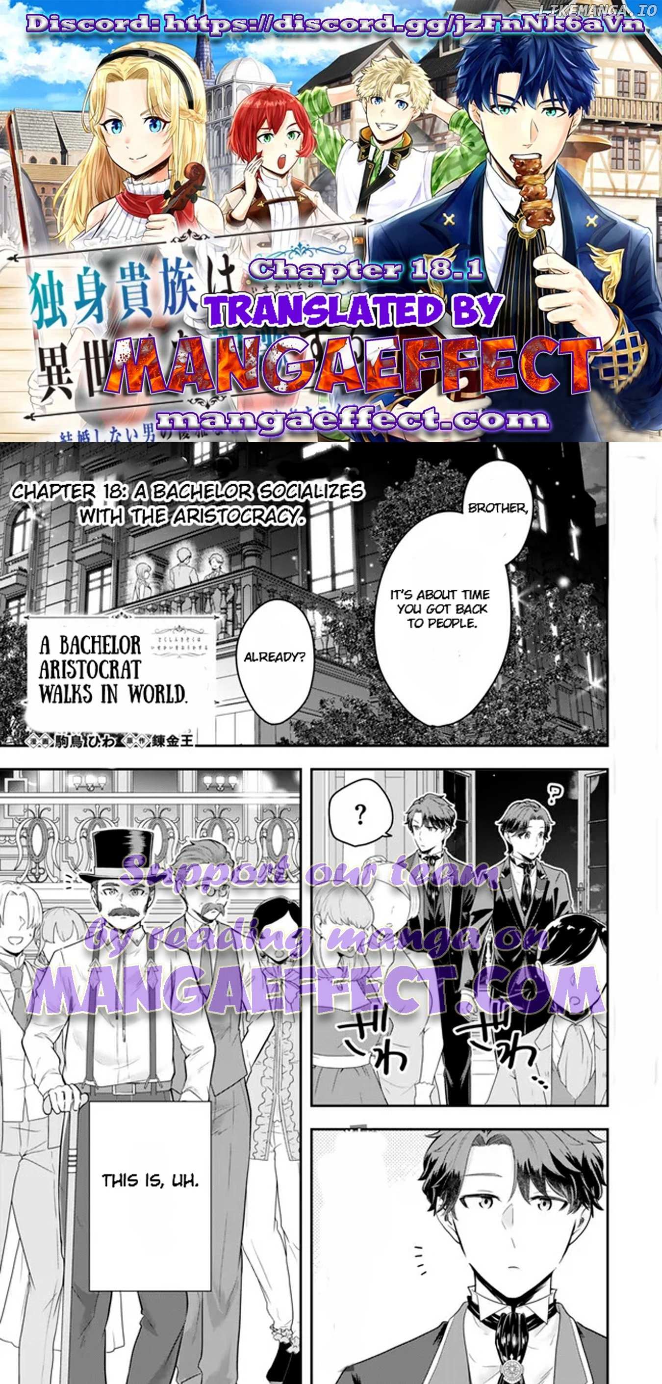 Dokushin Kizoku wa Isekai wo Ouka Suru: Kekkon Shinai Otoko no Yuuga na Ohitori-sama Life Chapter 18.1 — Page 1