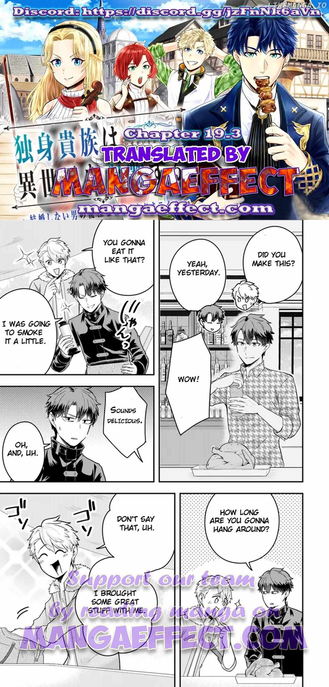 Dokushin Kizoku wa Isekai wo Ouka Suru: Kekkon Shinai Otoko no Yuuga na Ohitori-sama Life Chapter 19.3 — Page 1