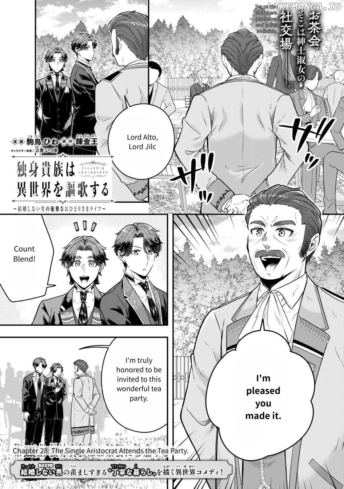 Dokushin Kizoku wa Isekai wo Ouka Suru: Kekkon Shinai Otoko no Yuuga na Ohitori-sama Life Chapter 28 — Page 1