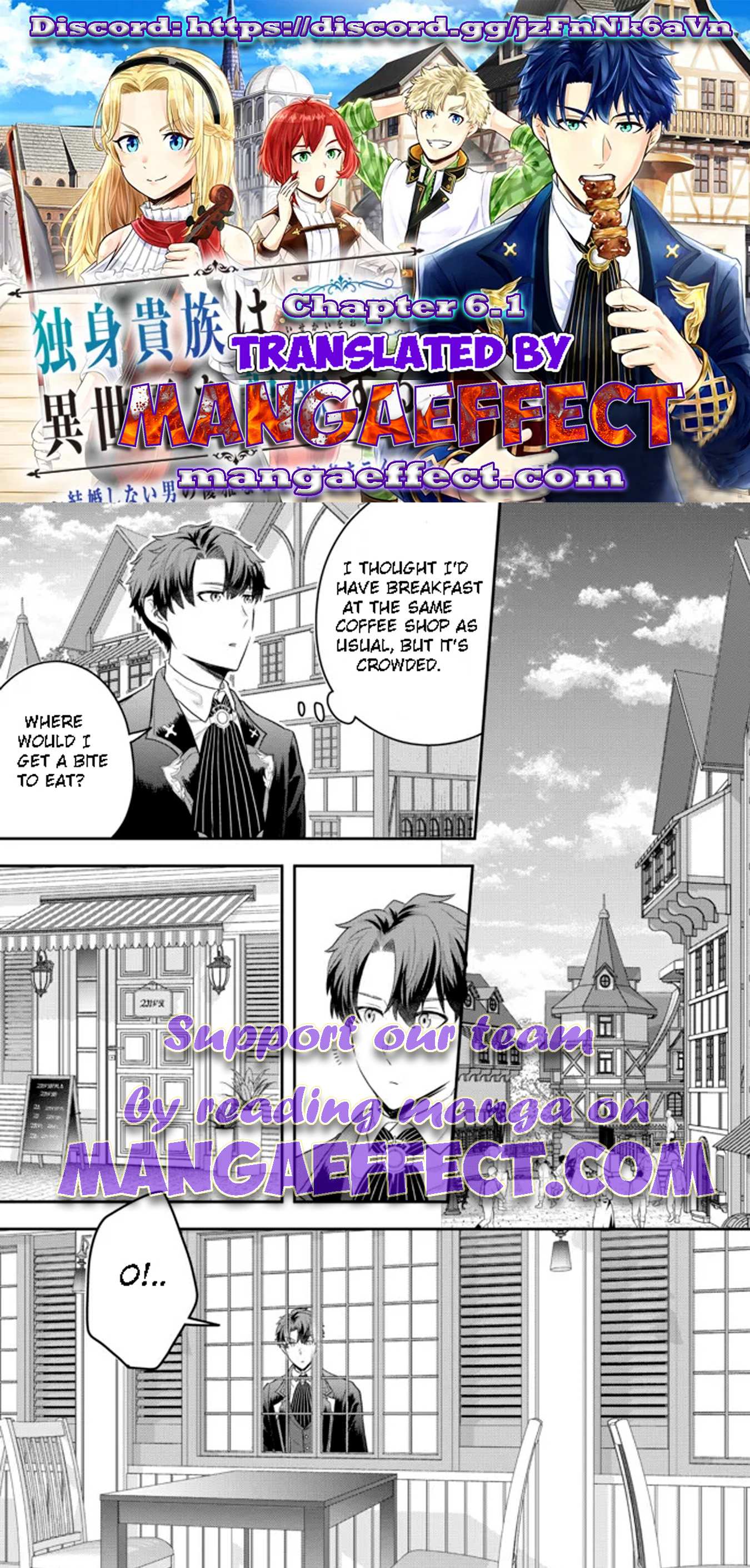 Dokushin Kizoku wa Isekai wo Ouka Suru: Kekkon Shinai Otoko no Yuuga na Ohitori-sama Life Chapter 6.1 — Page 1
