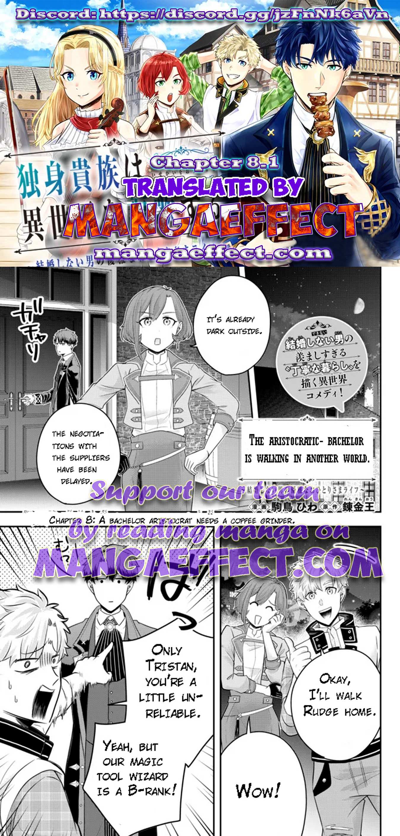Dokushin Kizoku wa Isekai wo Ouka Suru: Kekkon Shinai Otoko no Yuuga na Ohitori-sama Life Chapter 8.1 — Page 1
