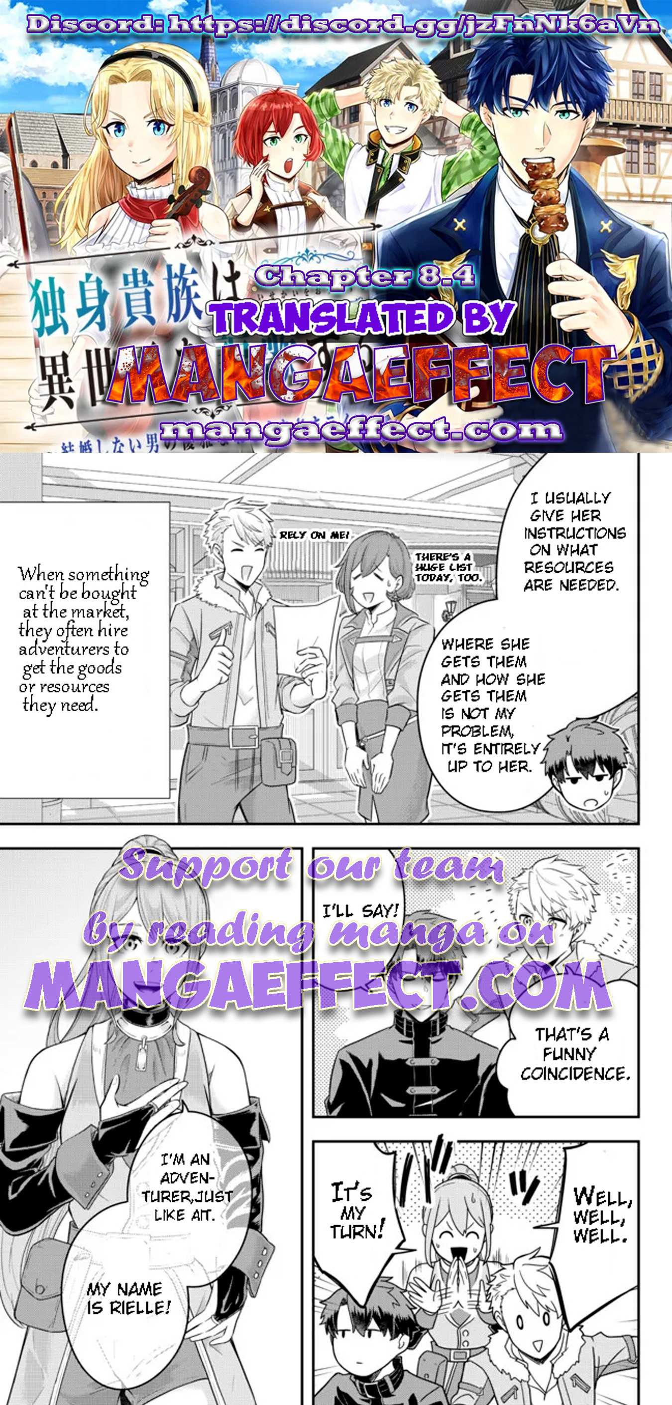 Dokushin Kizoku wa Isekai wo Ouka Suru: Kekkon Shinai Otoko no Yuuga na Ohitori-sama Life Chapter 8.4 — Page 2