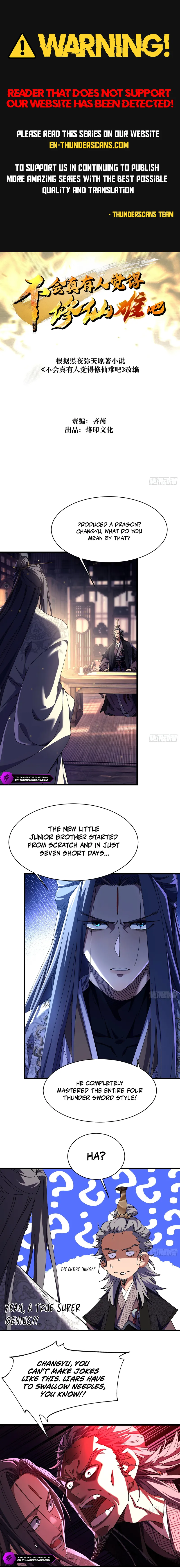 Don't Tell Me You Think Cultivating Immortality Is Difficult? Chapter 7 — Page 1