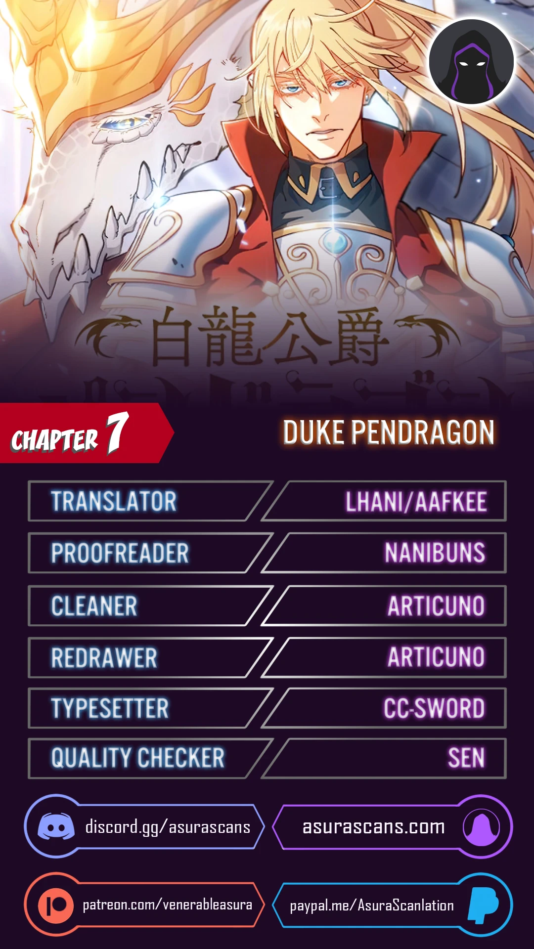 Duke Pendragon: Master of the White Dragon Chapter 7 — Page 1