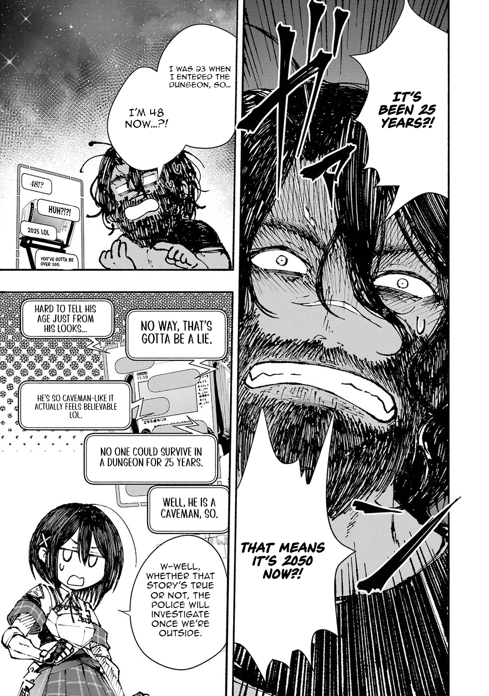 Dungeon ni Tojikomerarete 25-nen. Kyuushutsu Sareta Toki ni wa Rippa na Fushinsha ni Natteita Chapter 2 — Page 14