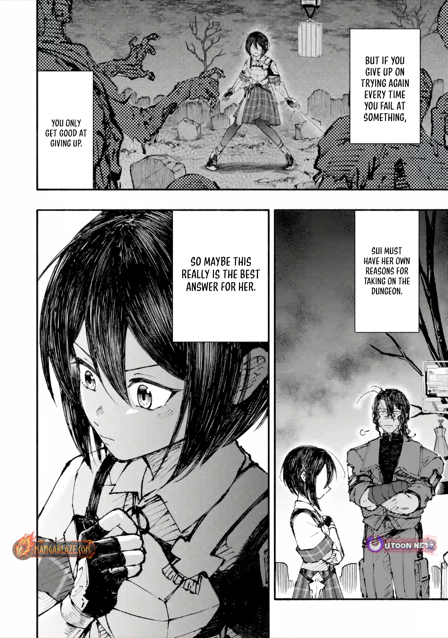 Dungeon ni Tojikomerarete 25-nen. Kyuushutsu Sareta Toki ni wa Rippa na Fushinsha ni Natteita Chapter 5.3 — Page 4