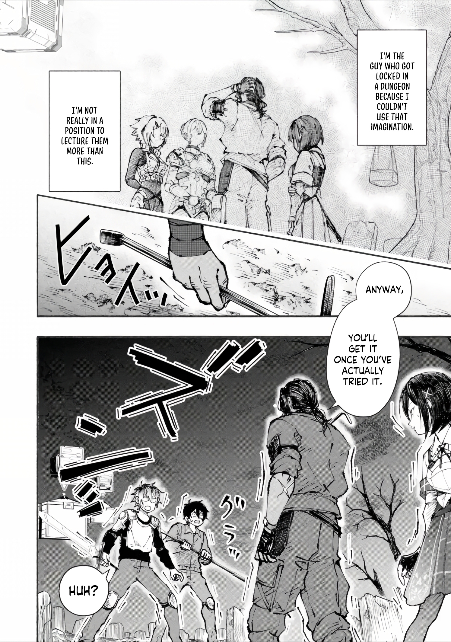 Dungeon ni Tojikomerarete 25-nen. Kyuushutsu Sareta Toki ni wa Rippa na Fushinsha ni Natteita Chapter 5.3 — Page 8