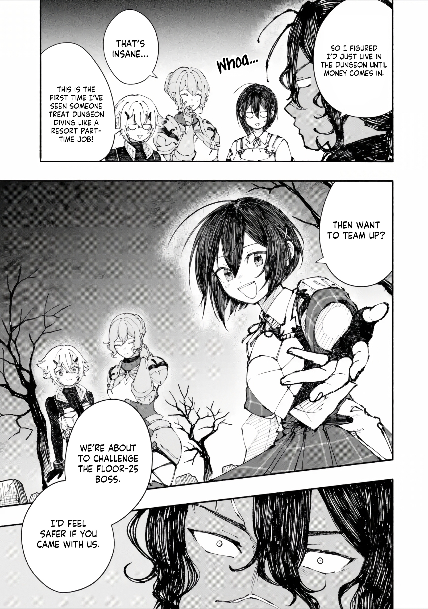 Dungeon ni Tojikomerarete 25-nen. Kyuushutsu Sareta Toki ni wa Rippa na Fushinsha ni Natteita Chapter 6.2 — Page 8