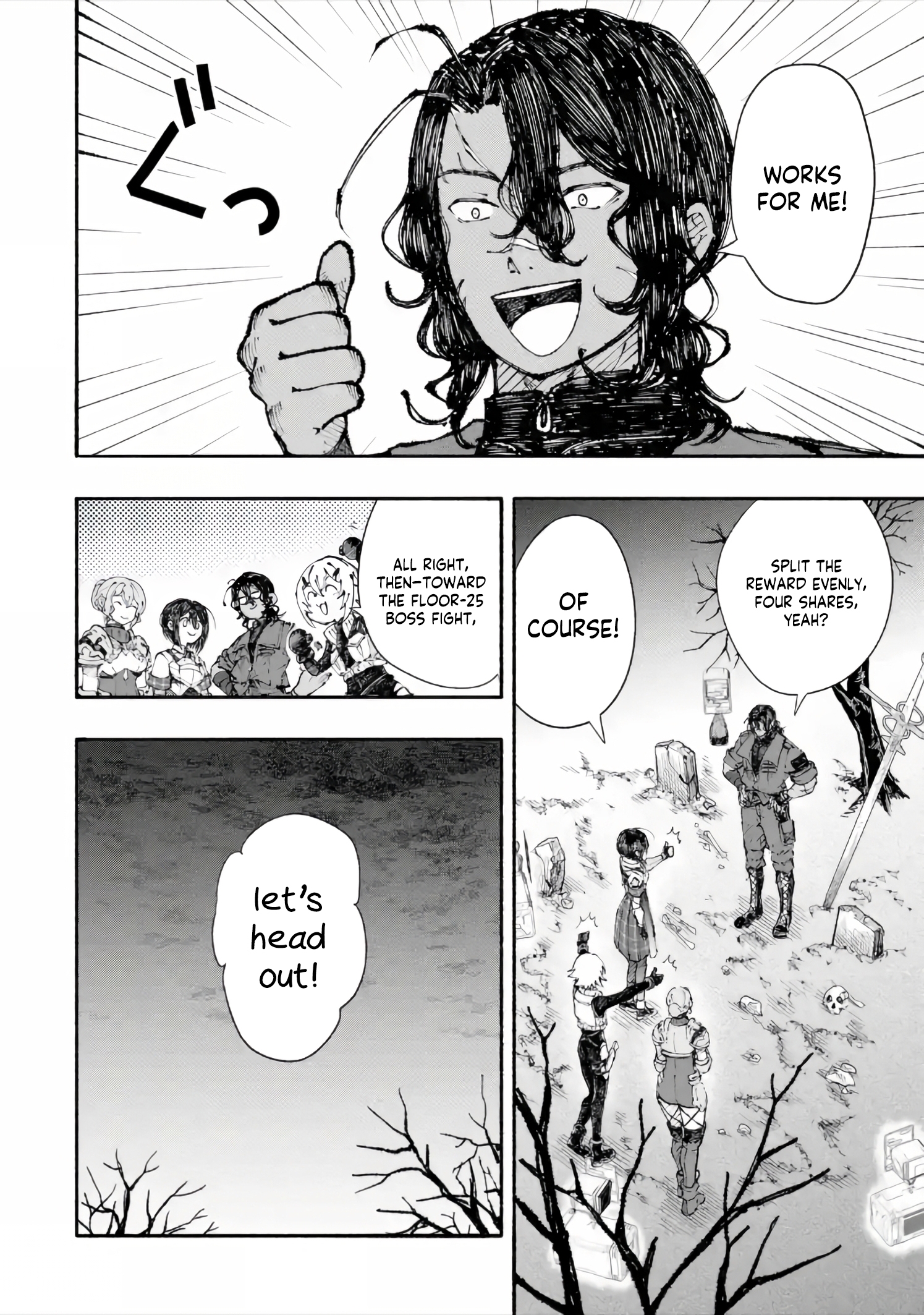 Dungeon ni Tojikomerarete 25-nen. Kyuushutsu Sareta Toki ni wa Rippa na Fushinsha ni Natteita Chapter 6.2 — Page 9