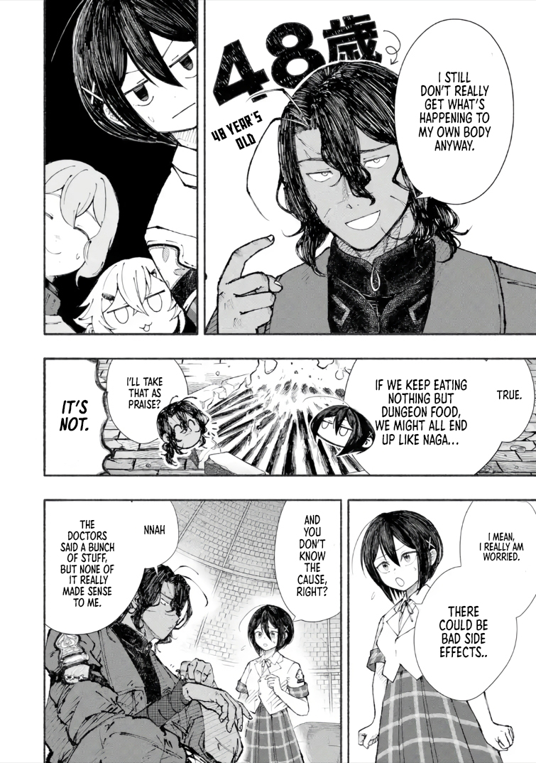 Dungeon ni Tojikomerarete 25-nen. Kyuushutsu Sareta Toki ni wa Rippa na Fushinsha ni Natteita Chapter 8.2 — Page 9
