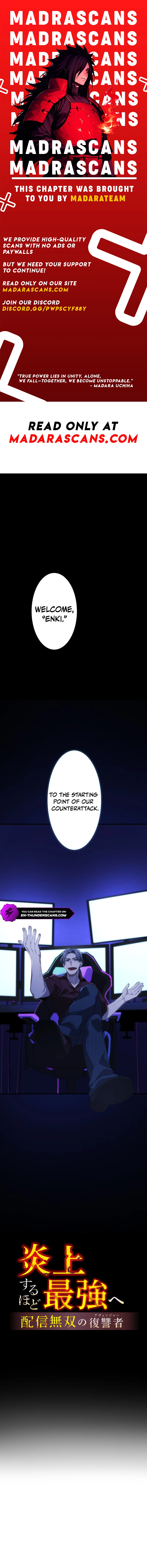 Enjou suru Hodo Saikyou e ~Haishin Musou no Fukushuusha~ Chapter 24 — Page 1
