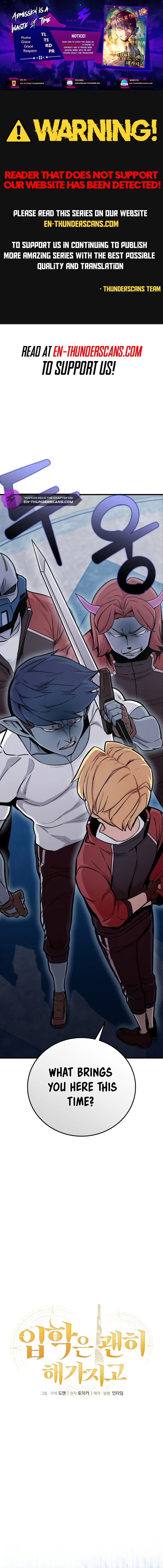 Enrolling Was a Mistake Chapter 11 — Page 1