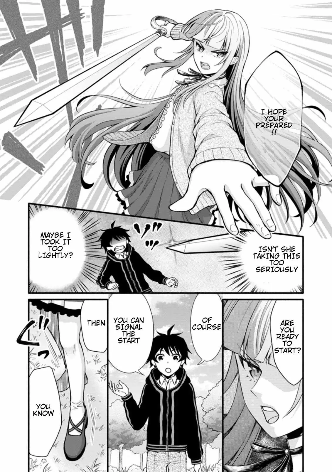 Gakuen Kishi no Level Up! Chapter 7.1 — Page 7
