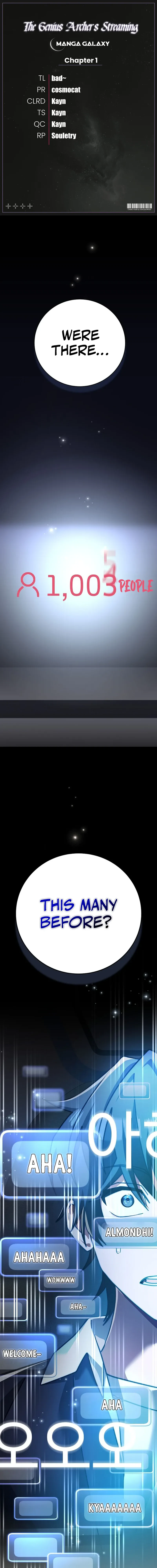 Genius Archer’s Streaming Chapter 14 — Page 1