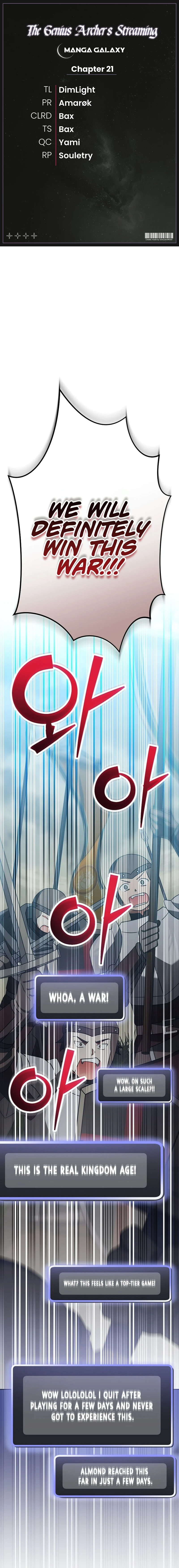 Genius Archer’s Streaming Chapter 21 — Page 1