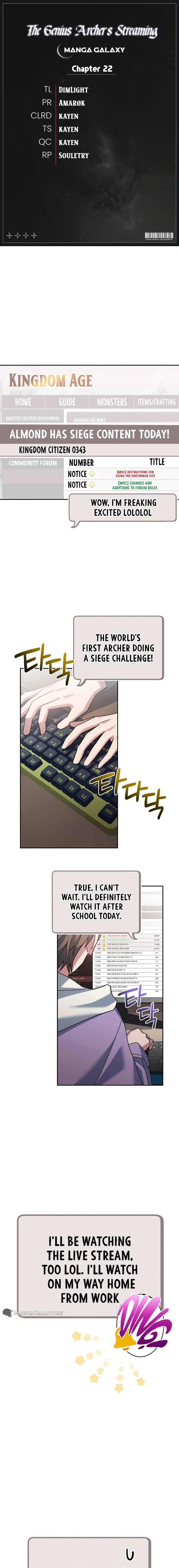 Genius Archer’s Streaming Chapter 22 — Page 1