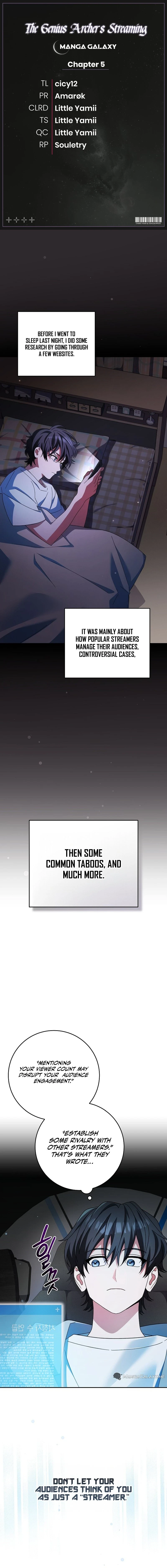 Genius Archer’s Streaming Chapter 5 — Page 1