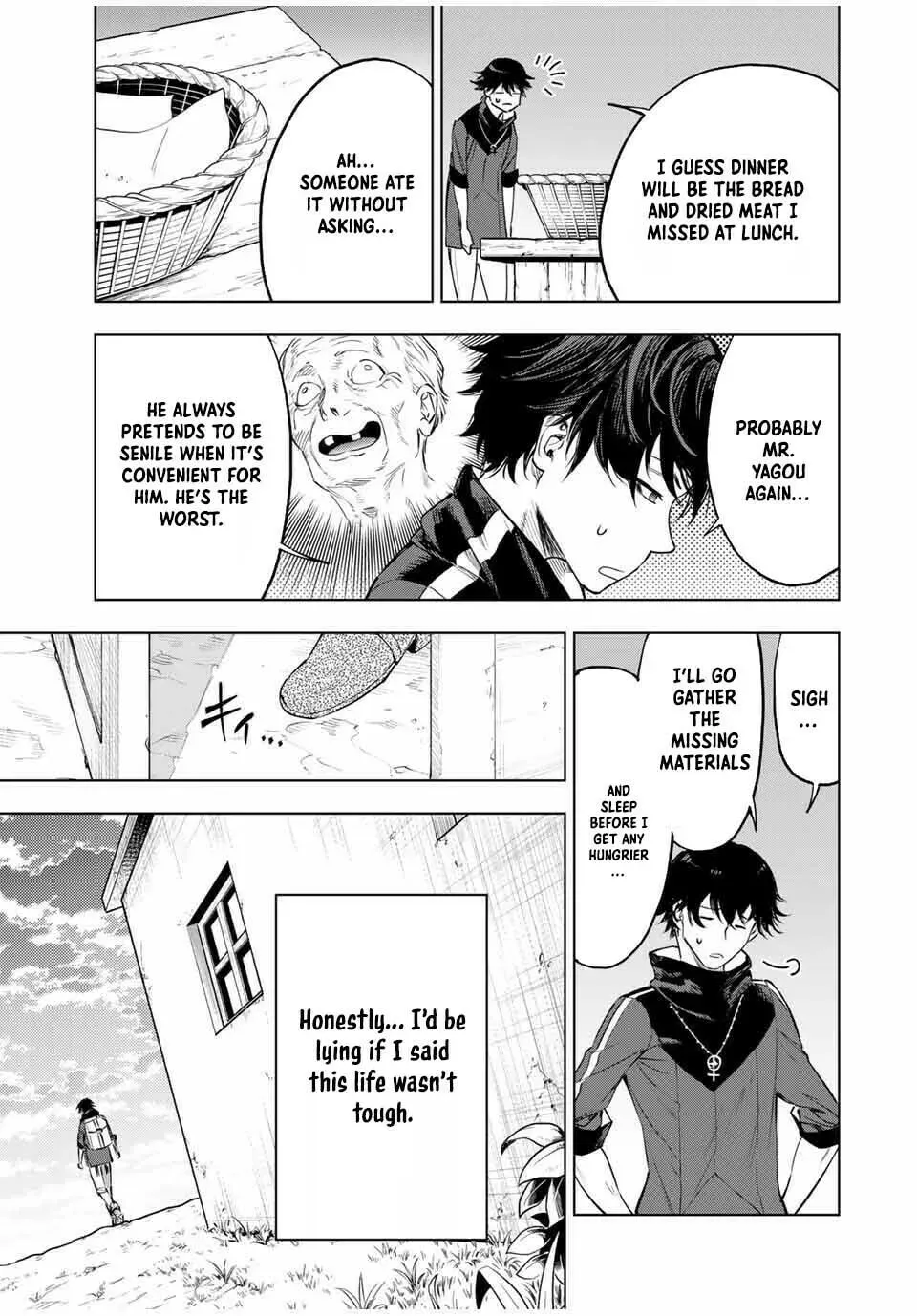 Genkai Shuuraku wo Datsu Mura Shita Renkinjutsushi, Tokai de "Saikyou" nano ga Bare Makuru. ~Rougai domo ni wa Iikagen Aiso ga Tsukimashita~ Chapter 1 — Page 13