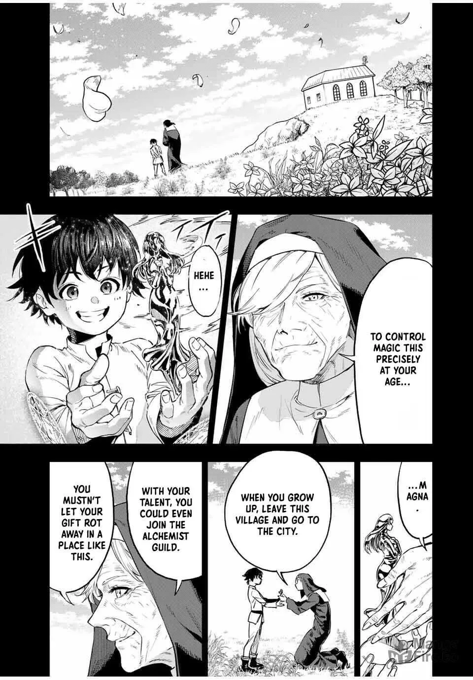 Genkai Shuuraku wo Datsu Mura Shita Renkinjutsushi, Tokai de "Saikyou" nano ga Bare Makuru. ~Rougai domo ni wa Iikagen Aiso ga Tsukimashita~ Chapter 1 — Page 27