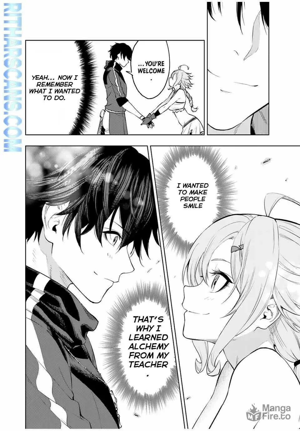 Genkai Shuuraku wo Datsu Mura Shita Renkinjutsushi, Tokai de "Saikyou" nano ga Bare Makuru. ~Rougai domo ni wa Iikagen Aiso ga Tsukimashita~ Chapter 1 — Page 54